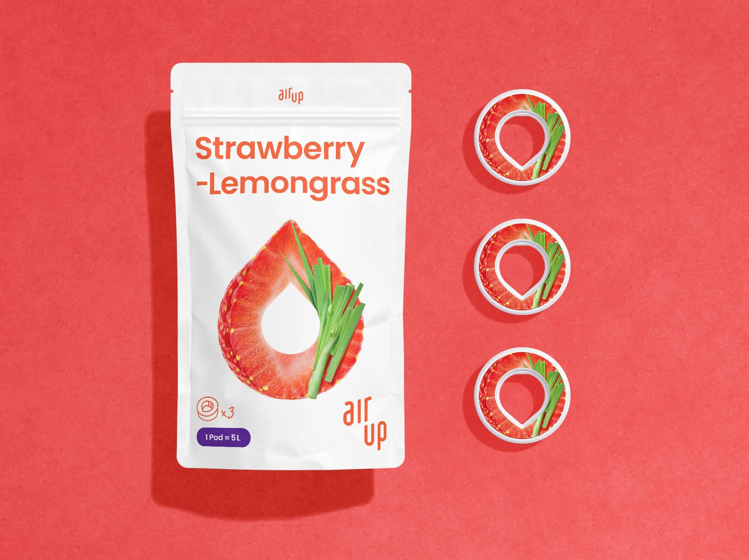Strawberry-Lemongrass Pods